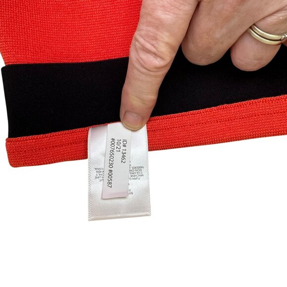 Express Orange Knit Pencil Skirt Size M | NWT $80 | Stretch High Waist - Picture 3 of 6